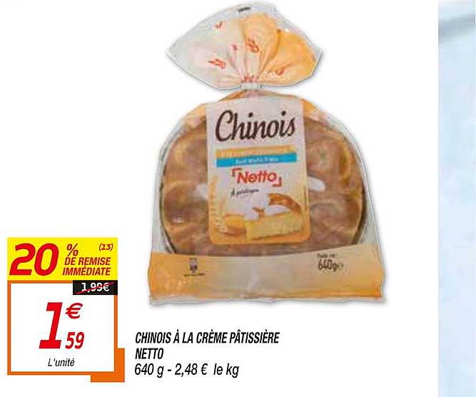 chinois à la crème pâtissière netto