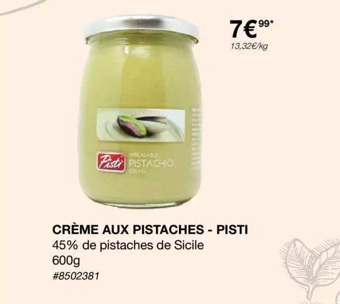 crème aux pistaches - pistachio