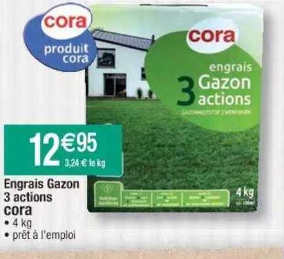 engrais gazon 3 actions