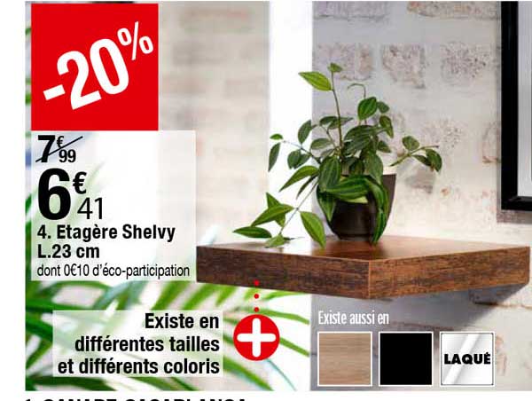 étagère shelvy l.23 cm