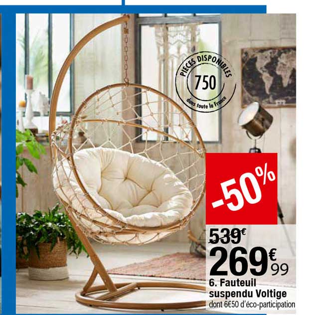 fauteuil suspendu voltige