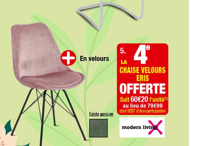 la chaise velours eris