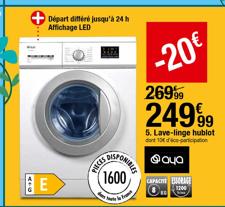 lave-linge hublot aya