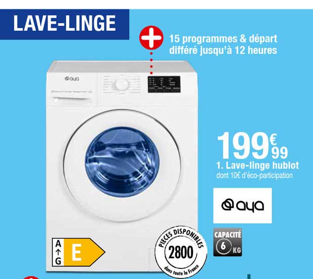 lave-linge hublot aya