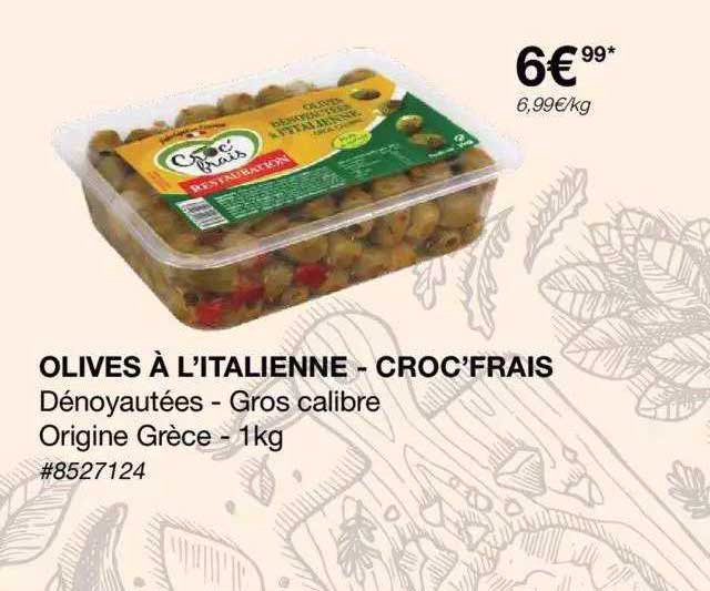 olives à l'italienne - croc'frais
