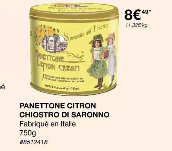 panettone citron chriostro di saronno