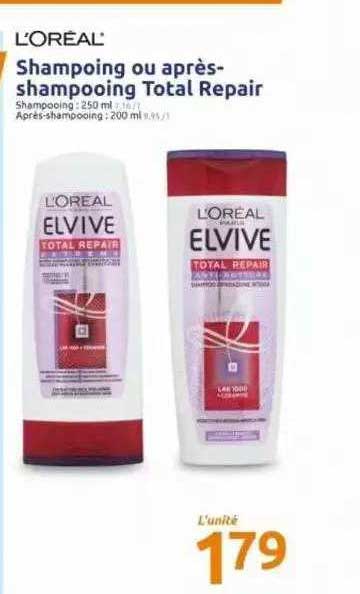 shampoing ou après-shampooing total repair