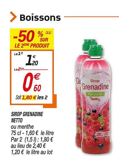 Sirop Grenadine Netto