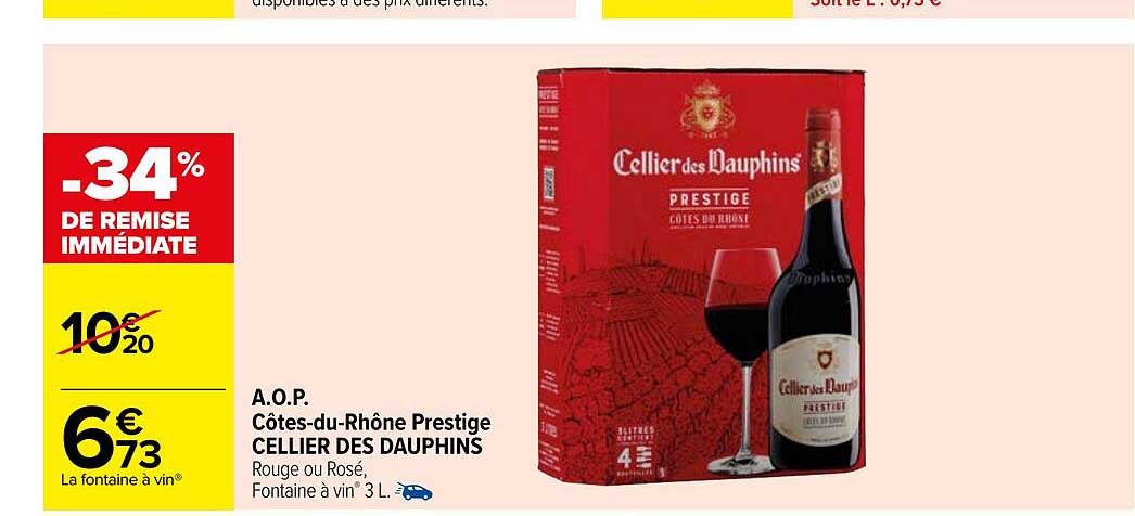 a.o.p. côtes-du-rhône prestige cellier des dauphins