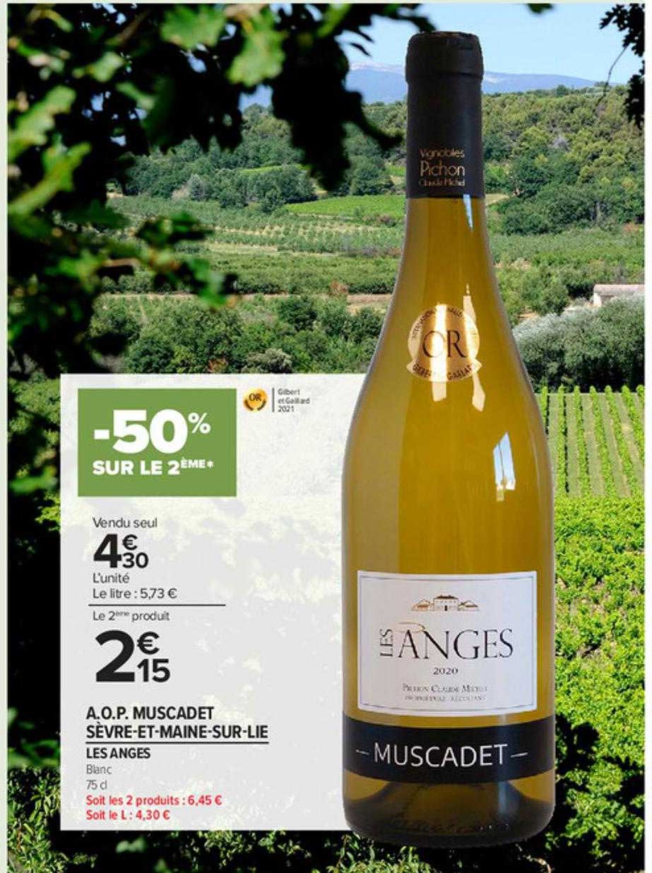 a.o.p. muscadet sèvre-et-maine-sur-lie - les anges