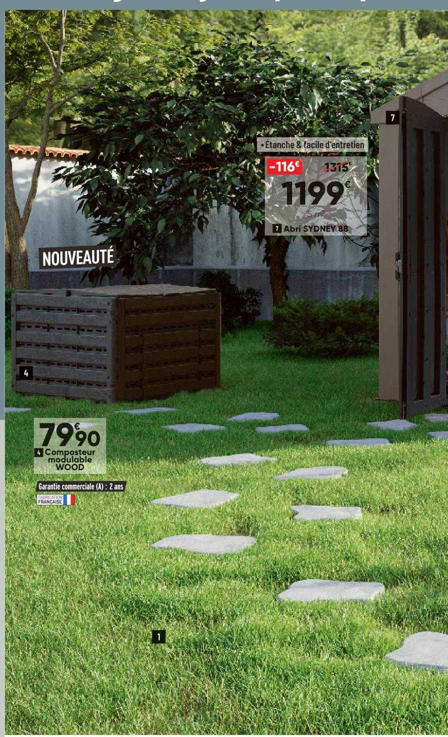 abri sydney 88 oder composteur modulable wood