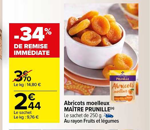 abricots moelleux maître prunille