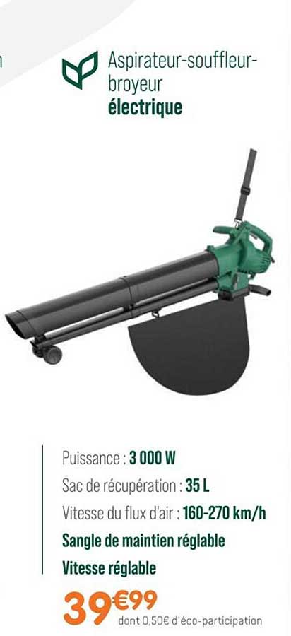 aspirateur-souffleur-broyeur électrique