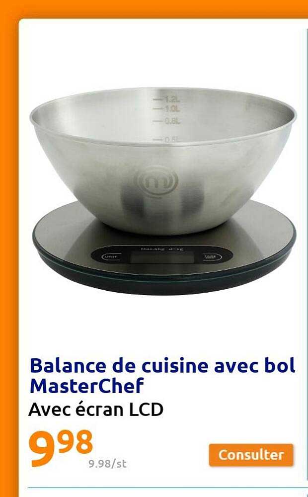 balance de cuisine avec bol masterChef