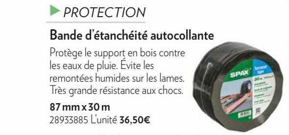 bande d'étanchéité autocollante