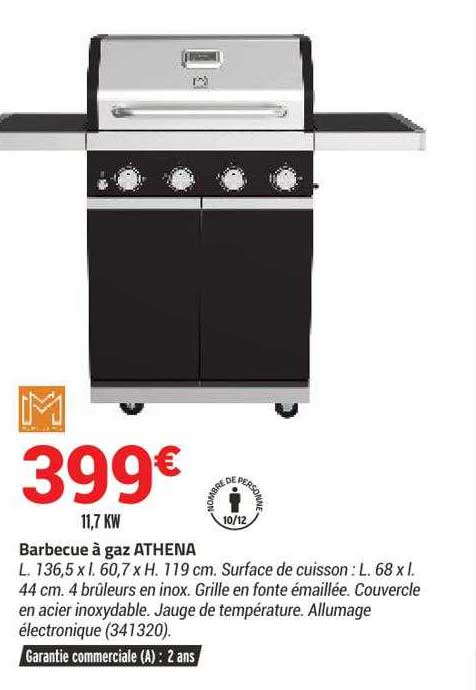 Barbecue à Gaz Athena
