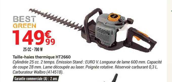 best green taille-haies thermique ht2660
