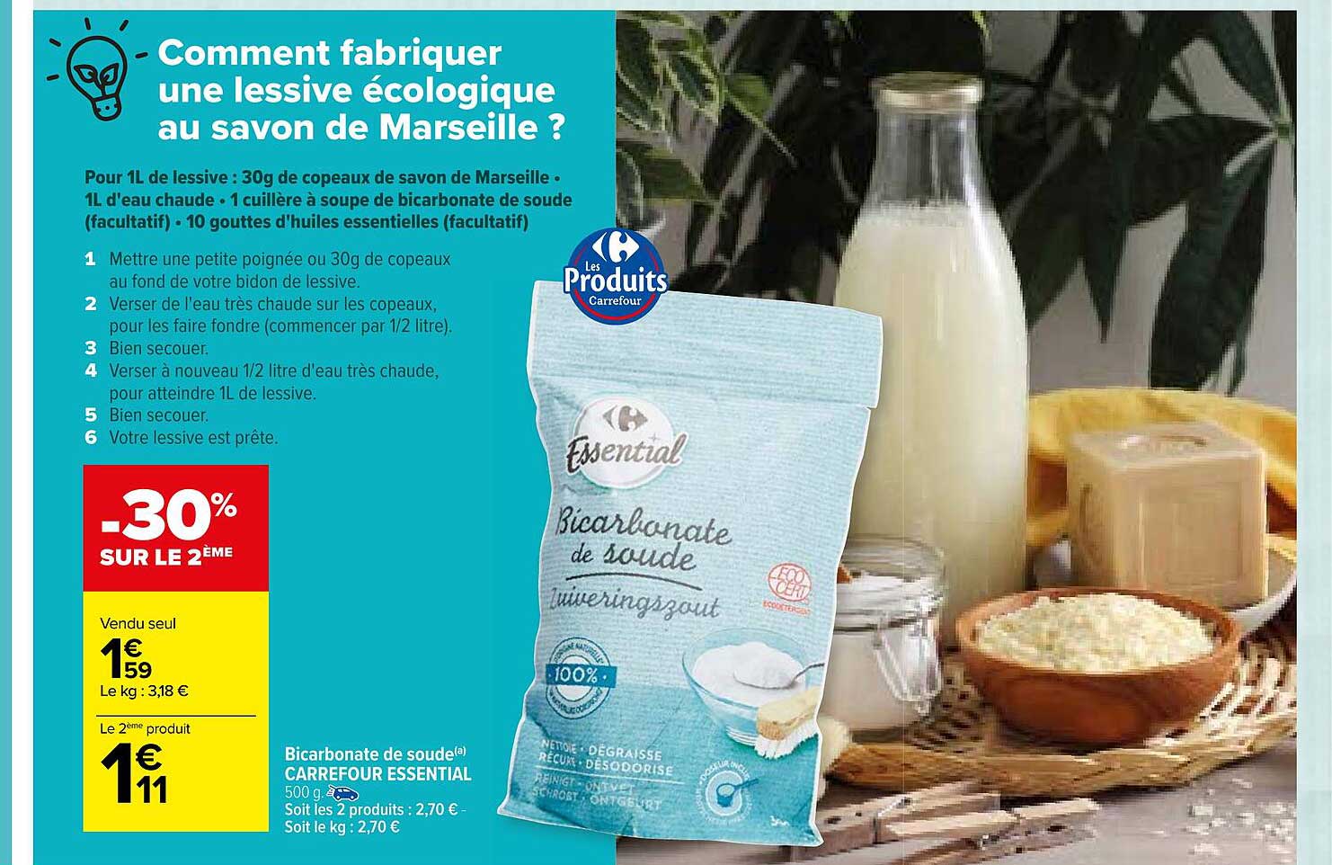 Bicarbonate De Soude Carrefour Essential