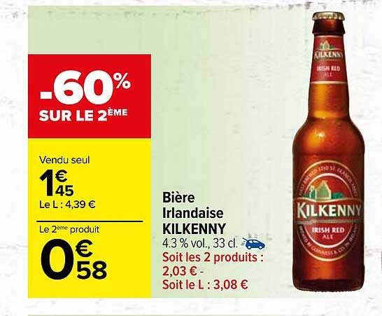 Bière Irlandaise Kilkenny