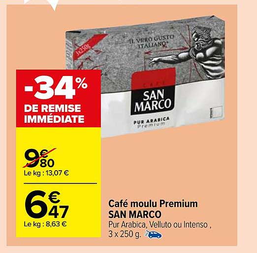 café moulu premium san marco