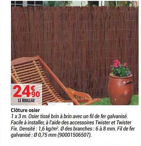Clôture Osier
