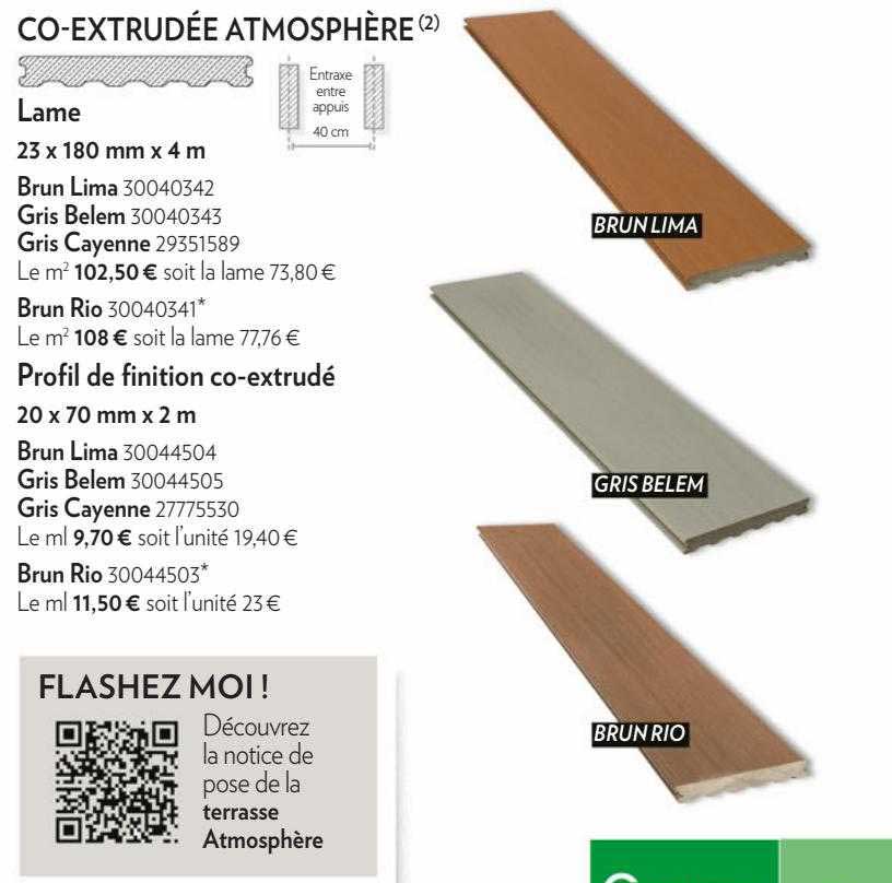 co-extrudée atmosphère