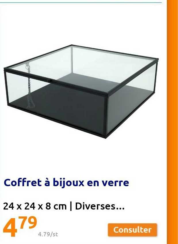 Coffret à Bijoux En Verre