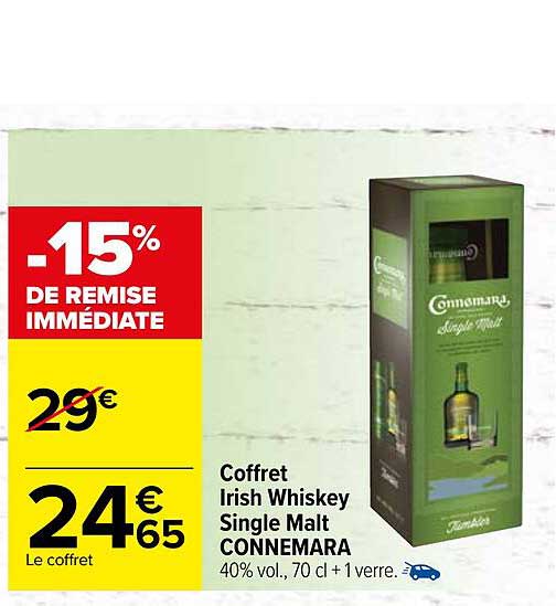 Coffret Irish Whiskey Single Malt Connemara