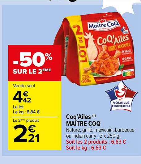 coq'ailes maître coq