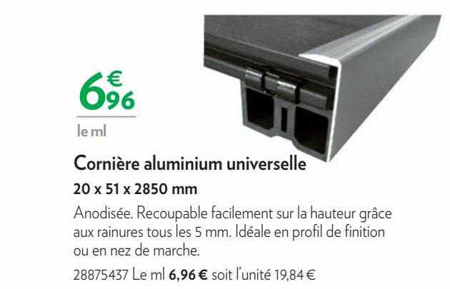 cornière aluminium universelle