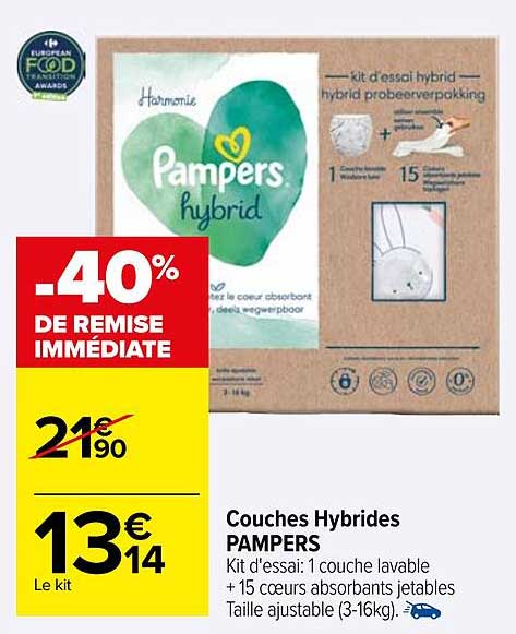 couches hybrides pampers
