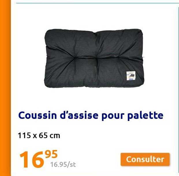 coussin d'assise pour palette