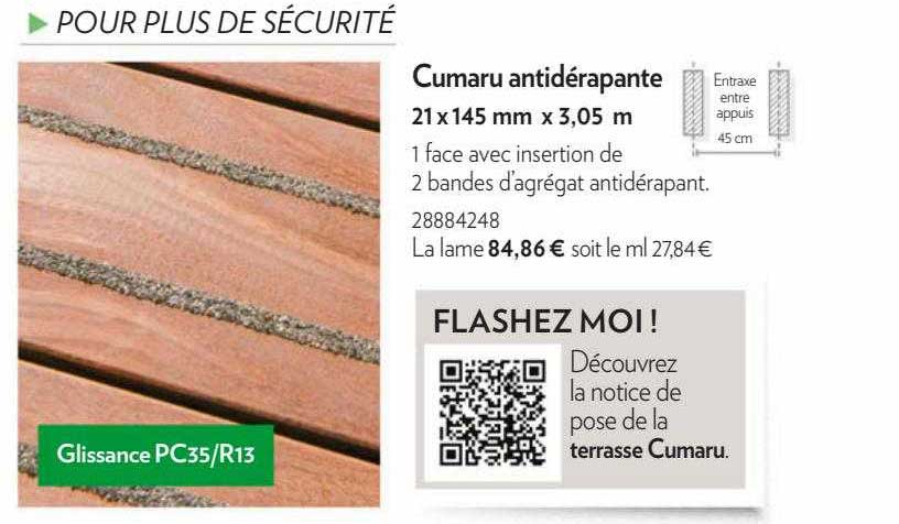 cumaru antidérapante