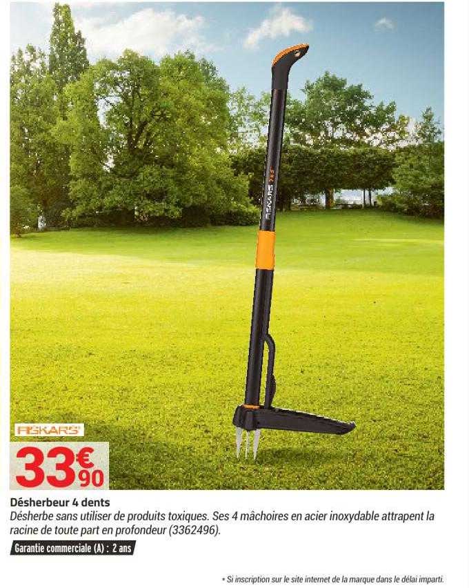 désherbeur 4 dents