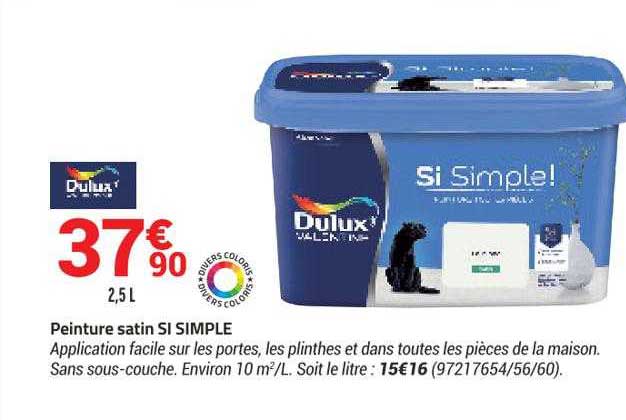 Dulux Peinture Satin Si Simple
