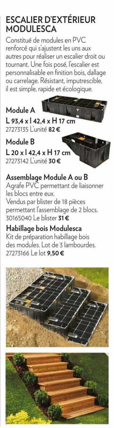 escalier d'extérieur modulesca