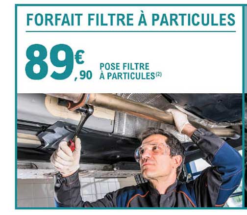 forfait filtre à particules