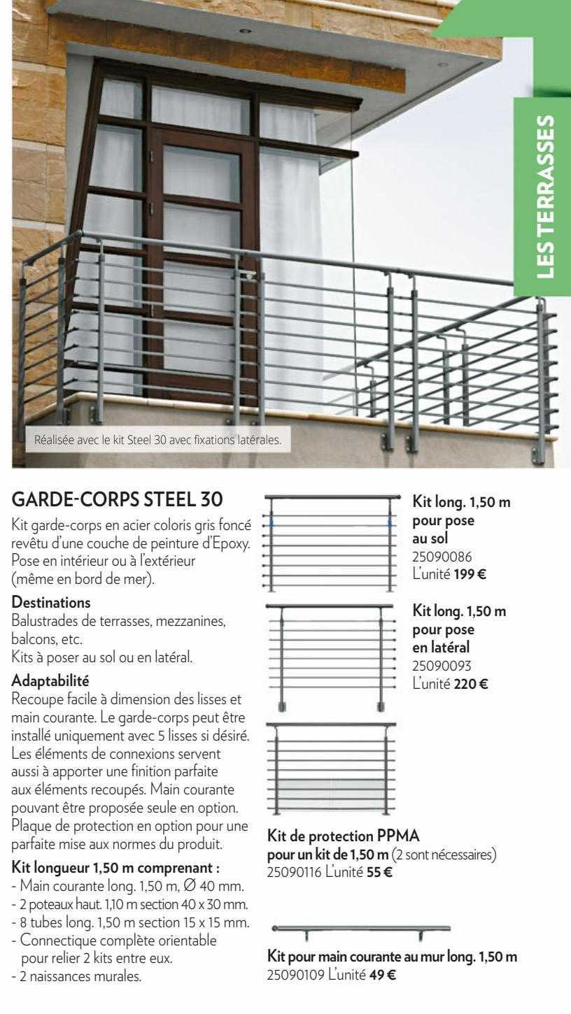 garde-corps steel 30