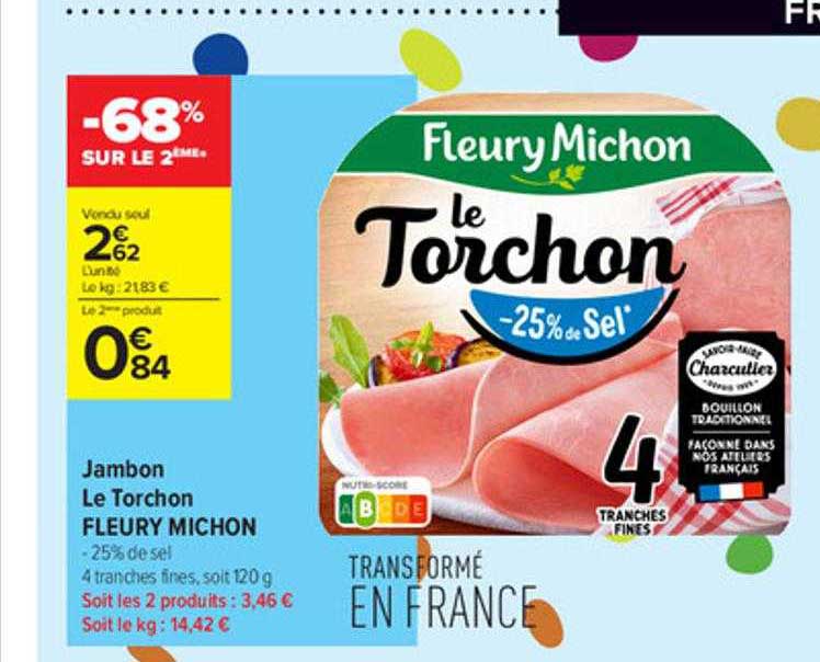 jambon le torchon fleury michon