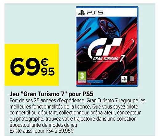 jeu "gran turismo 7" pour ps5