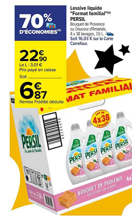 lessive liquide "format familial" persil