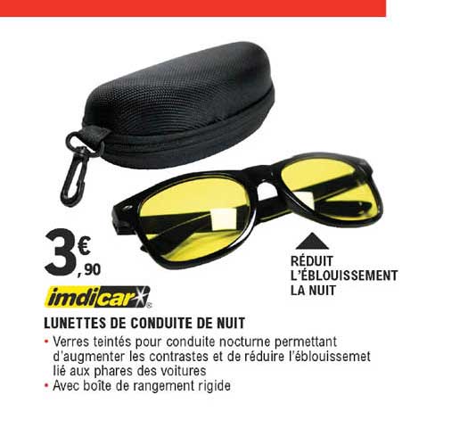 lunettes de conduite de nuit imdi car