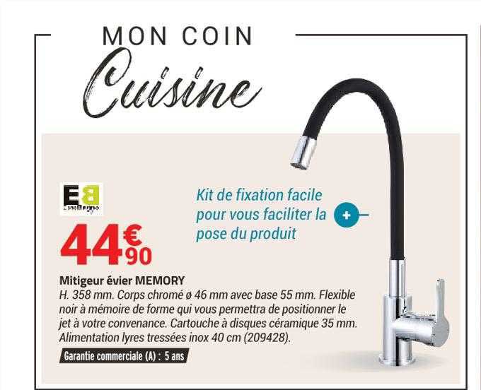 Mitigeur évier Memory