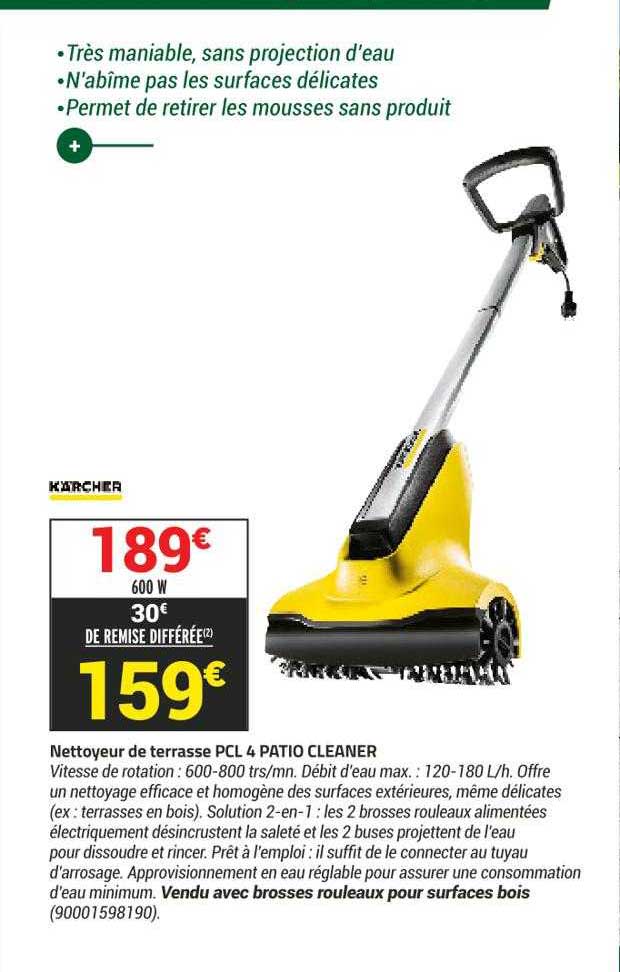 nettoyeur de terrasse pcl 4 patio cleaner