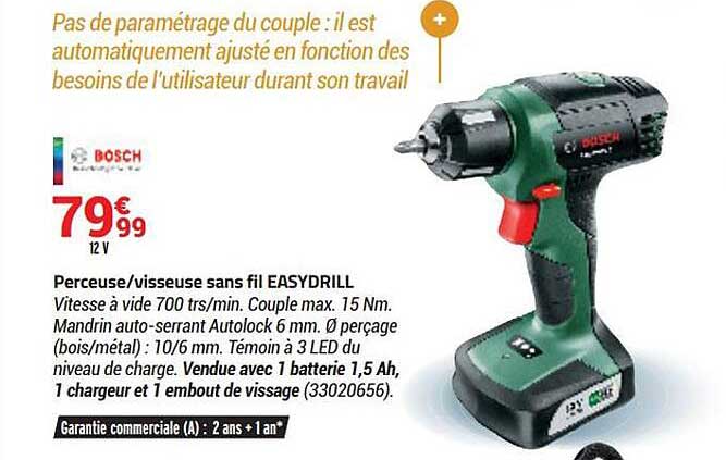perceuse ou visseuse sans fil easydrill bosch