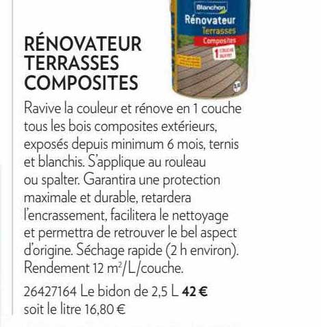 rénovateur terrasses composites