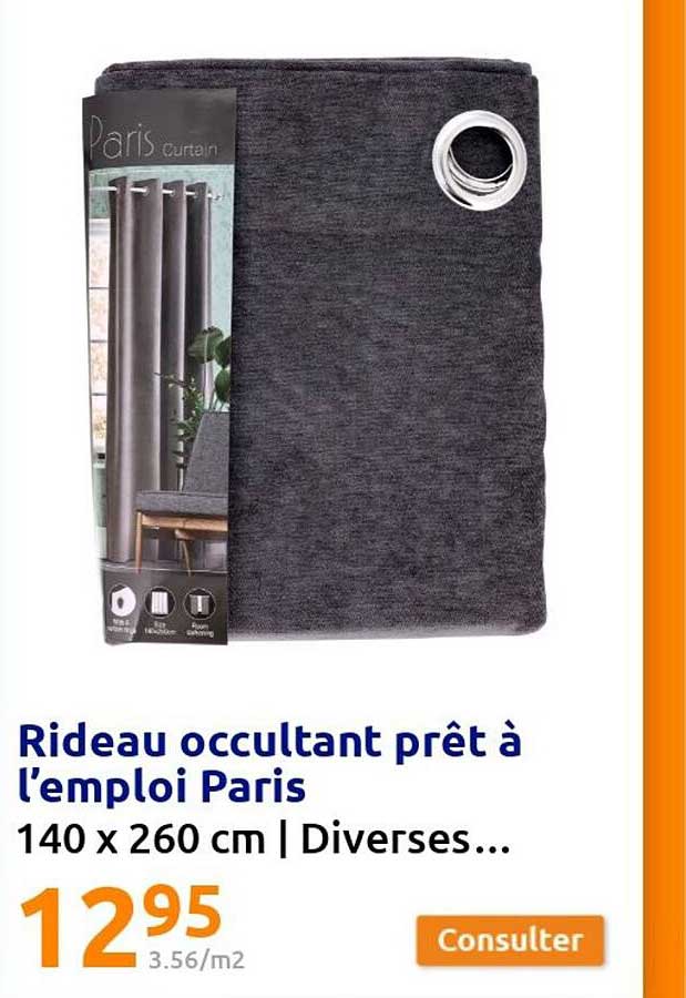 rideau occultant prêt à l'emploi paris