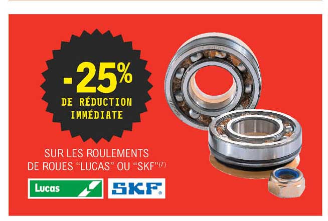 roulements de roues "lucas" ou "skf"