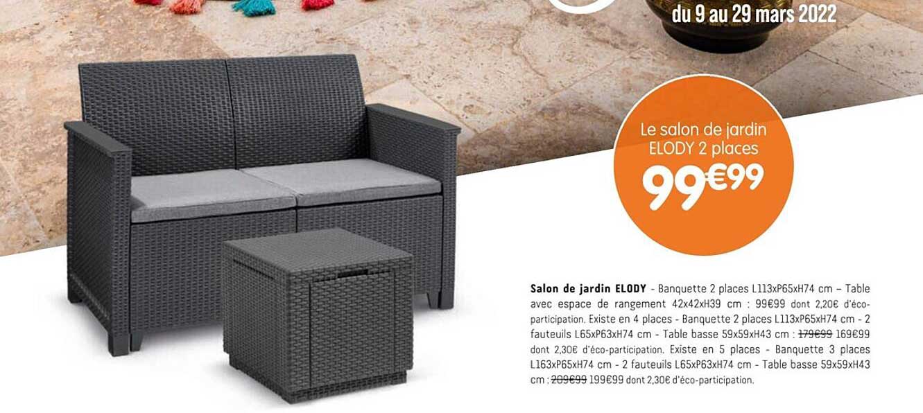 salon de jardin elody