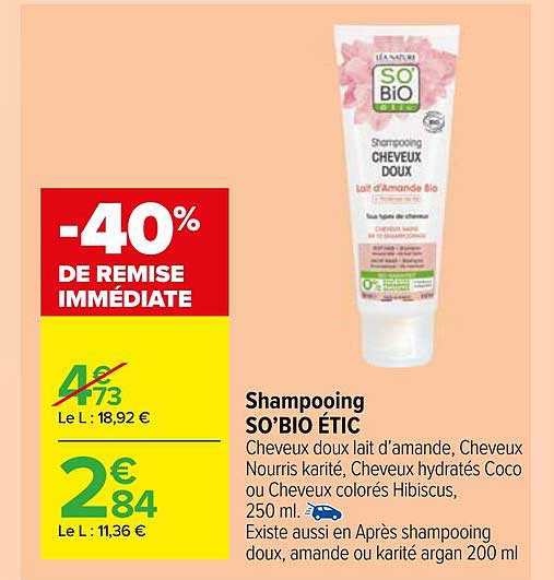 Shampooing So'bio étic